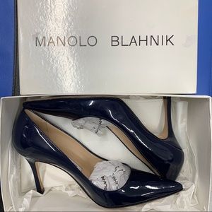 Copy - Manolo Blahnik BB Pointed Toe Pumps Midnig…
